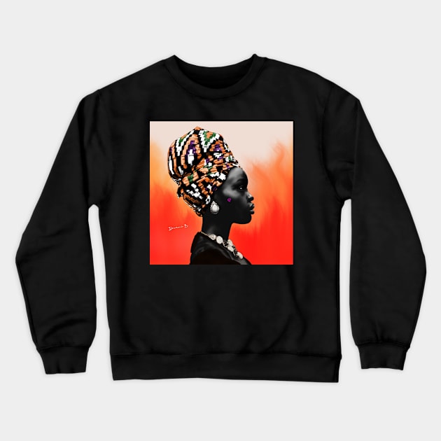 Black Love Crewneck Sweatshirt by theofficialdb